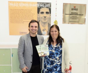 Visita do escritor Henry Jenné autor do livro 21 Dias Nos Confins do Mundo a Biblioteca Publica Paulo Sergio Duarte Milliet de São Paulo