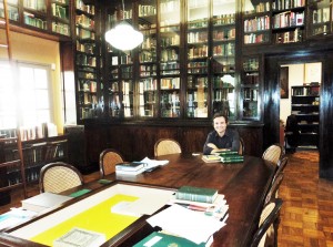 Visita do escritor Henry Jenné a Biblioteca Acadêmica Lúcio de Mendonça da Academia Brasileira de Letras